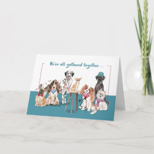 Carte Journée des infirmières du groupe Chiens amusants