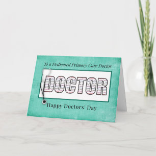 Carte Journée des Médecins de Premier Recours Typographi