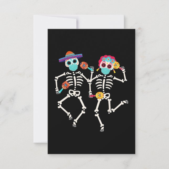 Carte Journée Dia De los Muertos des morts (Devant)