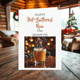 Carte Journée du rhum chaud beurré 17 janvier