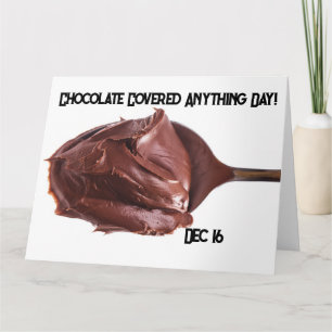 Carte Journée du tout enrobé de chocolat