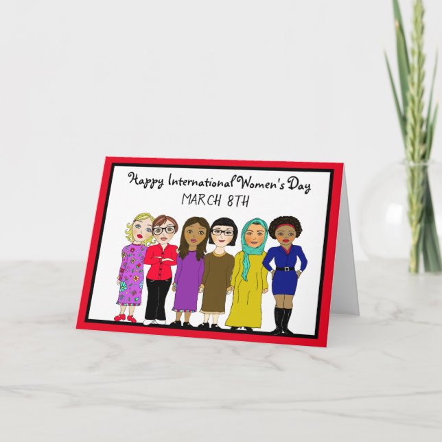 Carte Journée internationale de la femme 8 mars (Devant)