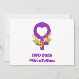 Carte Journée internationale des femmes 2026 IWD Donner