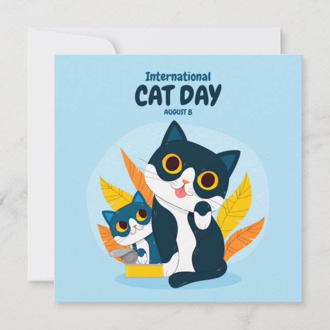 Carte Journée internationale du chat (Devant)
