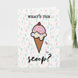 Carte Journée nationale de la crème glacée Bonjour Scoop