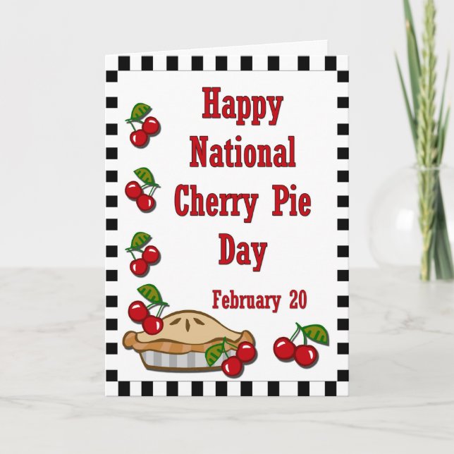 Carte Journée nationale de la tarte aux cerises 20 févri (Devant)