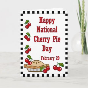 Carte Journée nationale de la tarte aux cerises 20 févri