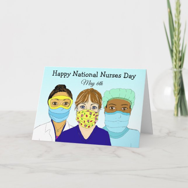 Carte Journée nationale des infirmières 6 mai (Devant)