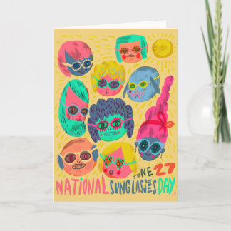 Carte Journée nationale des lunettes de soleil 27 juin