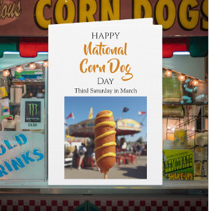 Carte Journée nationale du corn dog Troisième samedi d