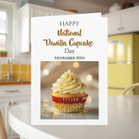 Journée nationale du cupcake à la vanille | 10 nov