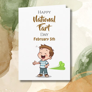 Carte Journée nationale du pet   5 février Drôle de fête
