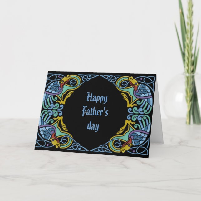 Carte Jours celtiques, Bonne Fête des pères (Devant)