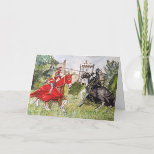 Carte Joust médiéval contre un Blank Castle