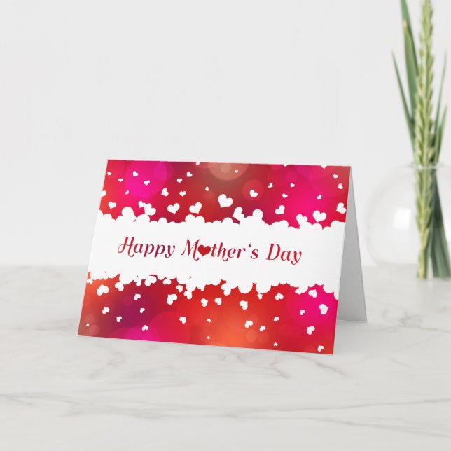 Carte Jovely Happy Mother's Day Hearts (Devant)
