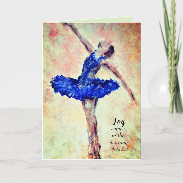 Carte Joy arrive dans l'écriture du matin (Devant)