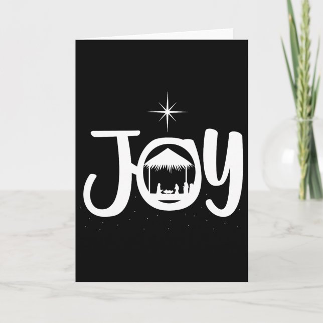 Carte Joy Jesus Nativity Scene Cool Christmas Apparel  (Devant)