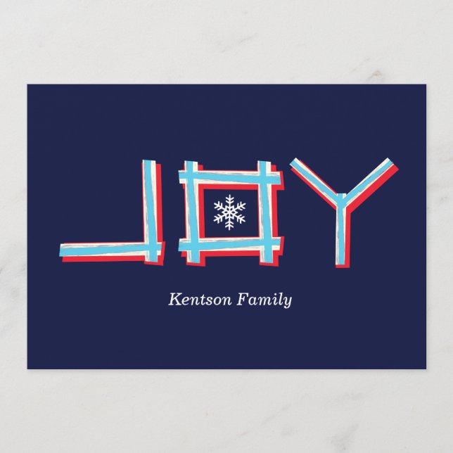 Carte JOY manuscrit (Devant)