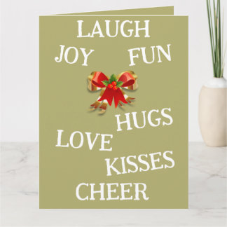 Carte Joy of Christmas Folded Card