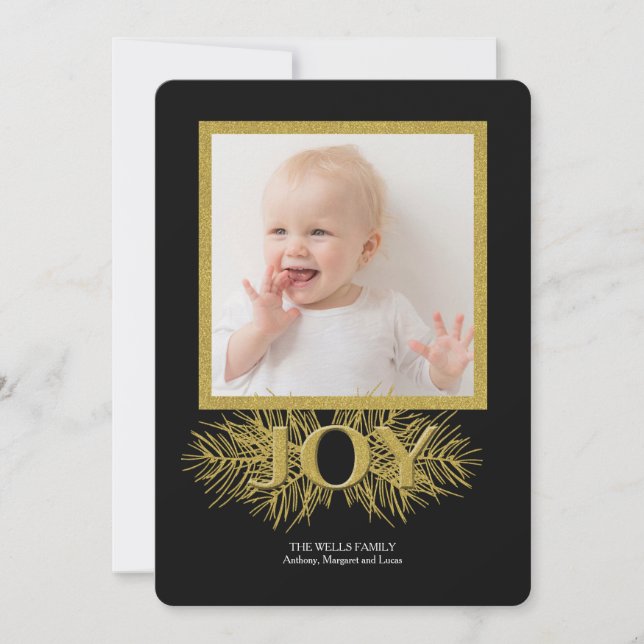 Carte Joy Photo Holiday (Devant)