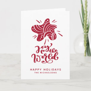 Carte Joy to the world   Holidays