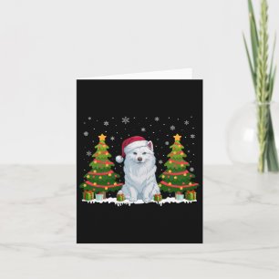 Carte Joyau des arbres de Noël Eskimo Chien Père Noël No