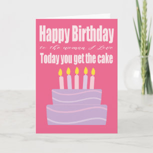 Carte Joyeuse Anniversaire Femme J'aime Funny Birthday C