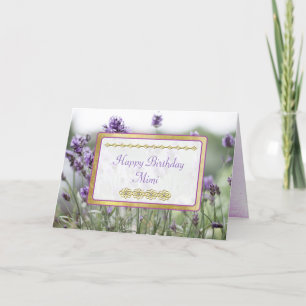 Carte Joyeuse Anniversaire Mimi Lavender Fields