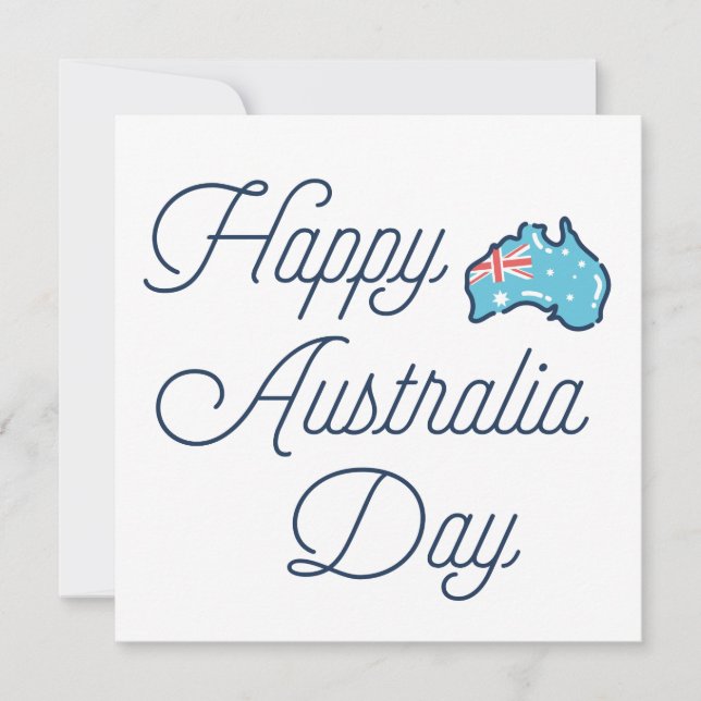 Carte Joyeuse Australia Day // Fête de l'Australie de la (Devant)