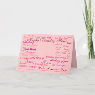 Carte "Joyeuse Birthday Maman !"