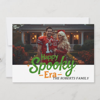 Carte joyeuse de l'ère Spooky, carte photo Hallowe