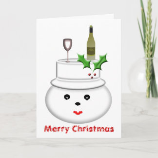 Carte Joyeuse de Noël de Snowman