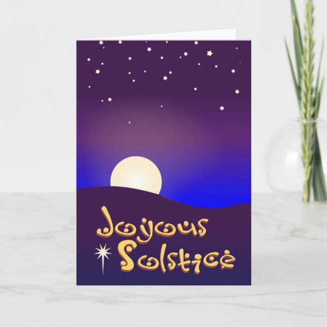 Carte joyeuse de solstice (Devant)
