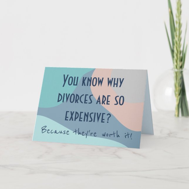 Carte Joyeuse du jour du divorce (Devant)