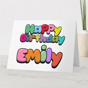 Carte Joyeuse Emily d'anniversaire