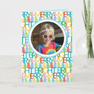 Carte Joyeuse et brillante de vacances photo