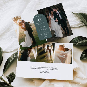Carte Joyeuse et Mariée Mariage photo de vacances