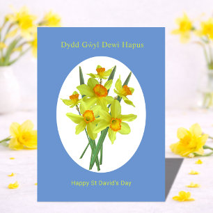 Carte Joyeuse fête de la Saint David Lys gallois
