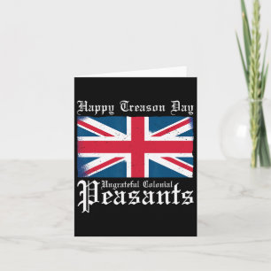 Carte Joyeuse Fête de la Trahison Paysans Coloniaux Ingr