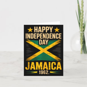 Carte Joyeuse fête de l'indépendance Jamaïque 1962 céléb