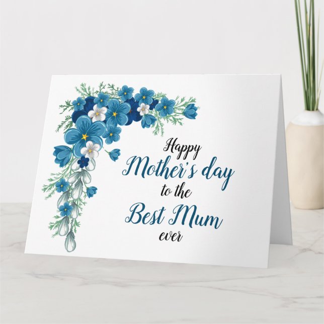Carte Joyeuse fête des mères à la meilleure maman qui so (Devant)