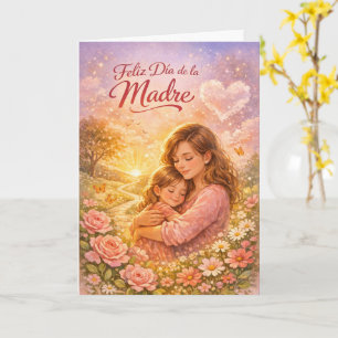 Carte Joyeuse Fête des Mères – Amour Qui Illumine le Che