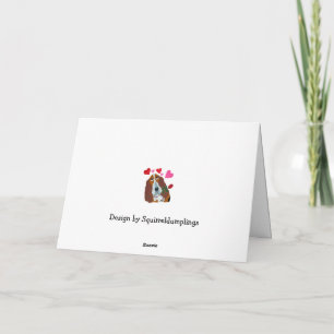 Carte Joyeuse fête des Mères ! Basset Hound endormi
