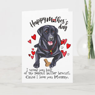Carte Joyeuse fête des mères de votre Labrador Retriever