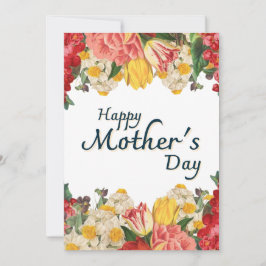 Carte Joyeuse Fête des Mères - Fleurs Sauvages Bot