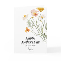 Joyeuse Fête des Mères Florale Élégante Personnali