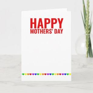 Carte Joyeuse Fête des mères homosexuelles de deux maman