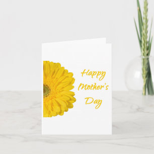 Carte Joyeuse fête des mères Mère Jaune