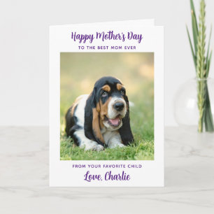 Carte Joyeuse fête des mères - Mondes photo de chien Mei