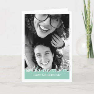 Carte Joyeuse Fête des mères Photo Love Maman Cutout Min